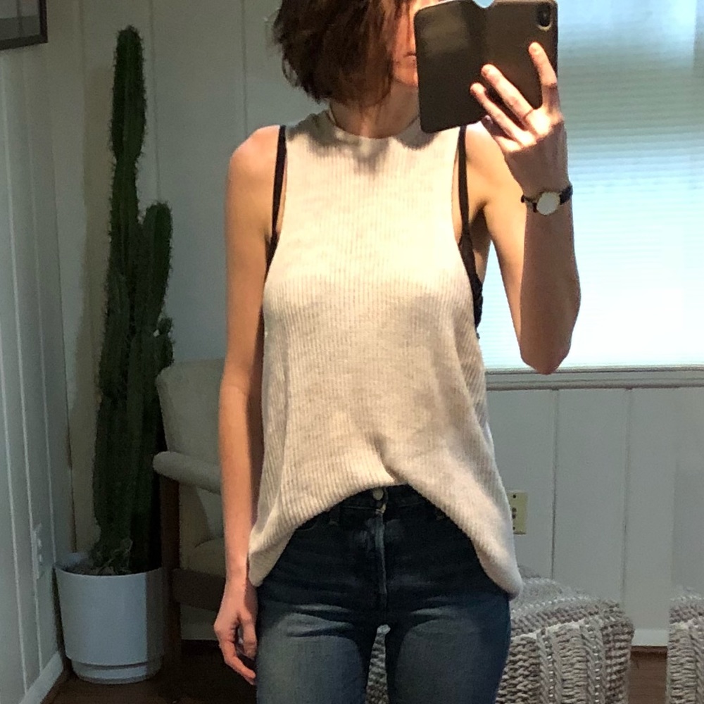 Oversized 90s grunge inspired sweater top